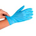 LUVAS NITRÍLICAS G SEM PÓ AZUL DESCARPACK 100 UNIDADES