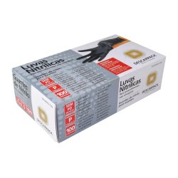 Luvas Nitrílicas G Sem Pó Preta Descarpack 100 Unidades