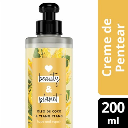 CREME PARA PENTEAR LOVE BEAUTY AND PLANET HOPE AND REPAIR ÓLEO DE COCO  YLANG YLANG 200ML