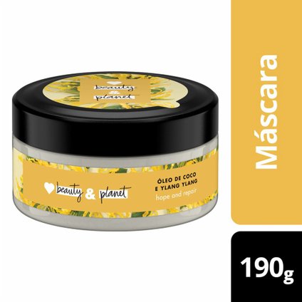 MÁSCARA DE TRATAMENTO LOVE BEAUTY AND PLANET COCO  YLANG YLANG 190G