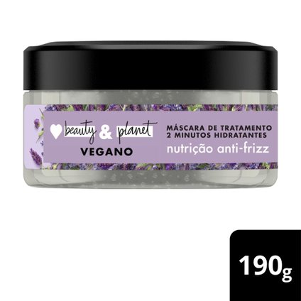 MÁSCARA DE TRATAMENTO LOVE BEAUTY AND PLANET ÓLEO DE ARGAN E LAVANDA 190G