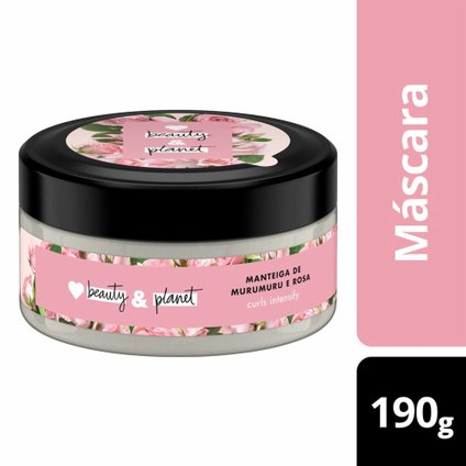 MÁSCARA DE TRATAMENTO LOVE BEAUTY AND PLANET  MANTEIGA DE MURUMURU E ROSA 190G