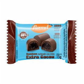 BOMBOM FLORMEL CREME EXTRA CACAU 15G