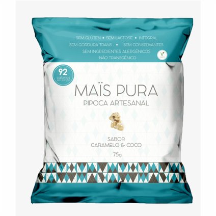 PIPOCA MAIS PURA COCO E CARAMELO 75G