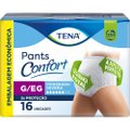 ROUPA ÍNTIMA TENA PANTS CONFORT EMBALAGEM ECONÔMICA G/EG 16 UNIDADES