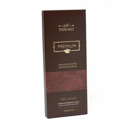 CHOCOLATE NUGALI AMARGO 70 CACAU 100G