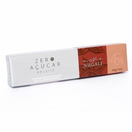 CHOCOLATE NUGALI AO LEITE ZERO AÇÚCAR 40G