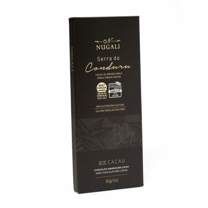 CHOCOLATE NUGALI SERRA DO CONDURU AMARGO 80 CACAU 85G