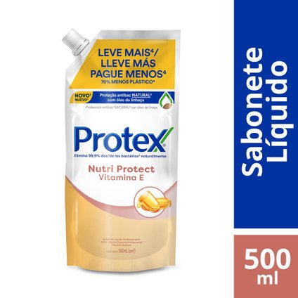 SABONETE LIQUIDO PROTEX VITAMINA E REFIL 500ML