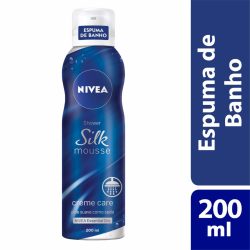 Sabonete Silk Mousse Nivea Creme Care 200ml