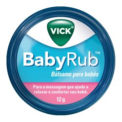 Vick Babyrub Bálsamo Para Bebês 12g