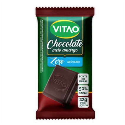 CHOCOLATE VITAO MEIO AMARGO ZERO 22G