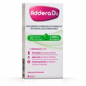 ADDERA D3 2.000UI 30 CÁPSULAS GELATINOSAS