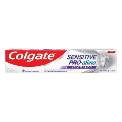 CREME DENTAL PARA DENTES SENSÍVEIS COLGATE SENSITIVE PRO-ALÍVIO IMEDIATO BRANQUEADOR 90G