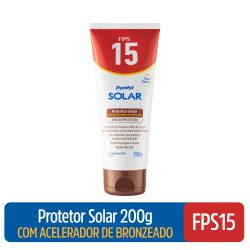 Protetor Solar Com Acelerador De Bronzeado Panvel Solar Fps15 200g