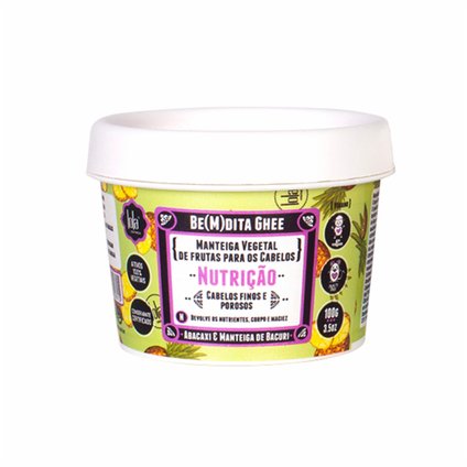 BE(M)DITA GHEE LOLA COSMETICS NUTRIÇÃO ABACAXI E MANTEIGA DE BACURI 100G