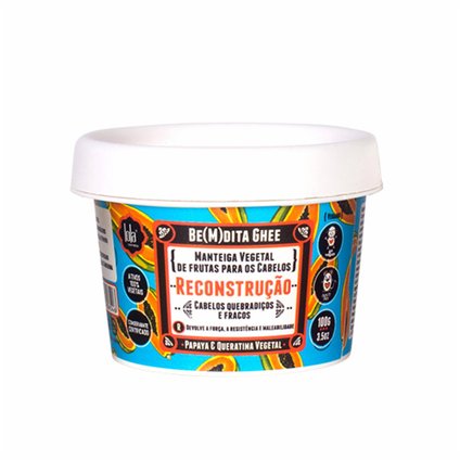 BE(M)DITA GHEE LOLA COSMETICS RECONSTRUÇÃO PAPAYA E QUERATINA VEGETAL 100G