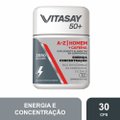 SUPLEMENTO VITAMÍNICO VITASAY 50+ HOMEM A-Z + CAFEÍNA 30 COMPRIMIDOS