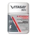SUPLEMENTO VITAMÍNICO VITASAY 50+ HOMEM A-Z + CAFEÍNA 30 COMPRIMIDOS