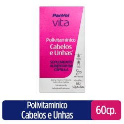 Polivitamínico Cabelos Unhas Panvel Vita 60 Cápsulas