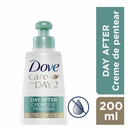 CREME PARA PENTEAR NUTRE E MODELA DOVE CARE ON DAY 2 FRASCO 200ML