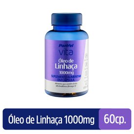 ÓLEO DE LINHAÇA PANVEL VITA 60 CÁPSULAS