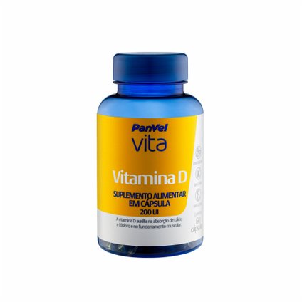 VITAMINA D 200 UI PANVEL VITA 60 CÁPSULAS