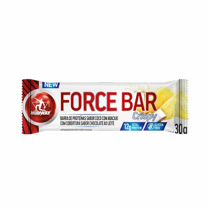 BARRA DE PROTEINA MIDWAY FORCE BAR CÔCO E ABACAXI 30G