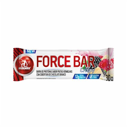 BARRA DE PROTEINA MIDWAY FORCE BAR FRUTAS TROPICAIS 30G