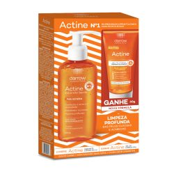 Kit Sabonete Líquido Actine Pele Acneica 140ml Grátis Actine 60ml