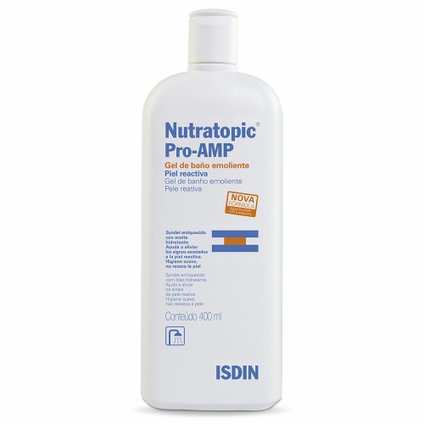 GEL DE BANHO CORPORAL PARA PELE SENSÍVEL NUTRATOPIC PRO-AMP - 400ML