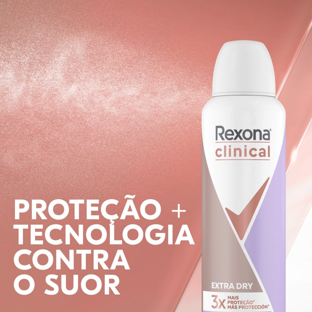 Desodorante Aerosol Rexona Men Clinical Clean 150ml - PanVel Farmácias