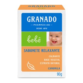 SABONETE RELAXANTE EM BARRA GRANADO BEBÊ CAMOMILA 90G