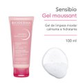 GEL DE LIMPEZA FACIAL MICELAR CALMANTE E HIDRATANTE BIODERMA SENSIBIO GEL MOUSSANT 100ML
