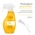 PROTETOR SOLAR SPRAY BIODERMA PHOTODERM TEXTURA ULTRA LEVE FPS30 400ML