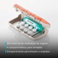 PORTA COMPRIMIDOS USO DIÁRIO PILBOX DAILY LARANJA