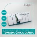 PORTA COMPRIMIDOS SEMANAL 7 COMPARTIMENTOS PILBOX CITY TURQUESA
