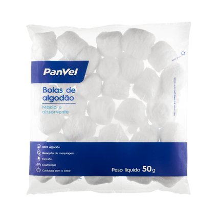 BOLAS DE ALGODÃO PANVEL 50G