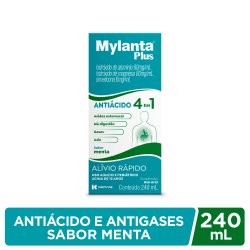 Antiácido Mylanta Plus Menta 240ml