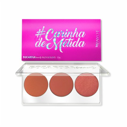 PALETA DE BLUSHS BOCA ROSA #CARINHAMETIDA
