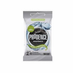 Kit Leve 3 Pague 2 Preservativos Prudence Anatom Extra Lub 3 Unidades, R$4,33 Cada No Pack