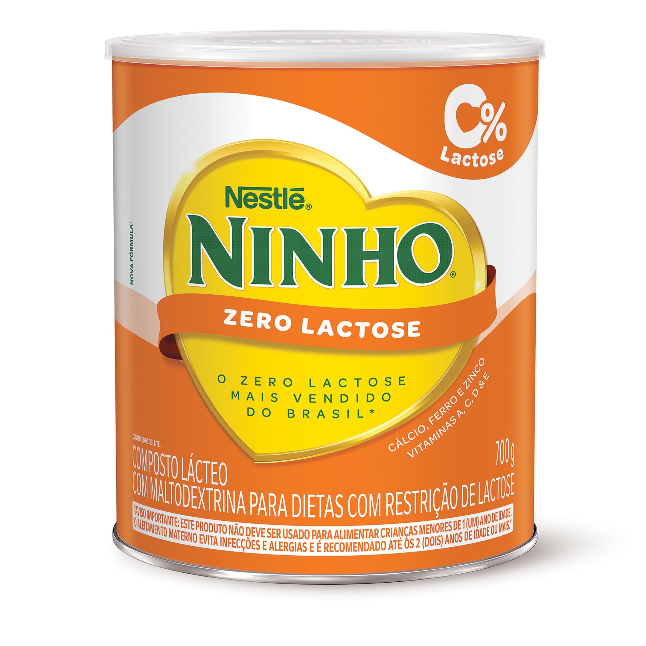 Composto Lácteo Ninho Zero Lactose Lata 700g