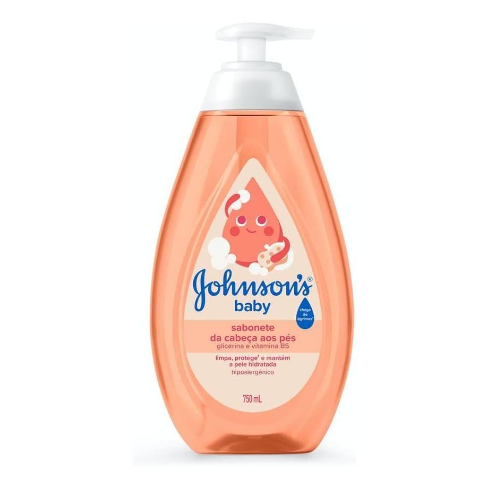 Sabonete  Liquido Glicerina Jxj Baby Cabeca Aos Pes  750ml