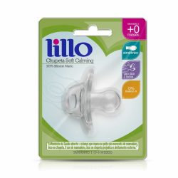 Chupeta Lillo 100% Silicone Transparente Simetrico Tamanho 1