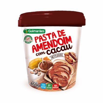 PASTA DE AMENDOIM GUIMARÃES COM CACAU 450G