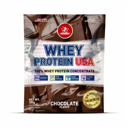 PROTEINA MIDWAY WHEY USA CHOCOLATE 30G AVULSO