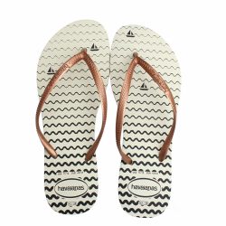 Sandália Havaianas Slim Oceano Branca 33/34