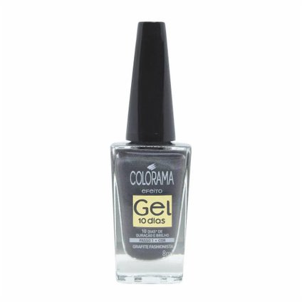 ESMALTE COLORAMA EFEITO GEL GRAFITE FASHIONISTA 8ML