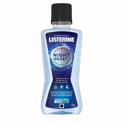 ENXAGUATÓRIO BUCAL LISTERINE NIGHT RESET 200ML