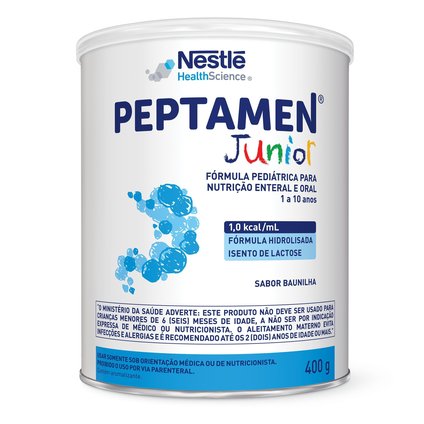 NUTRIÇÃO ENTERAL EM PÓ PEPTAMEN JUNIOR BAUNILHA 400 G